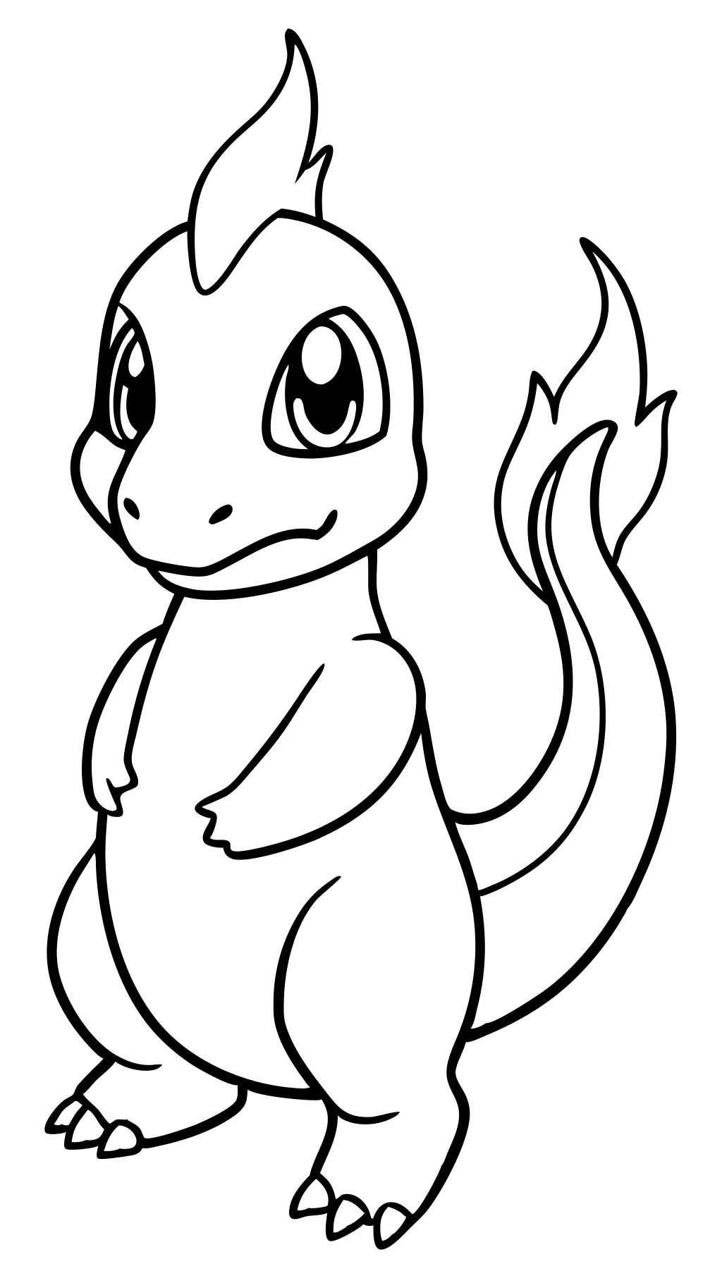 Charmander Pokemon Coloring Página